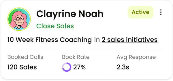 Sales agent book calls variant