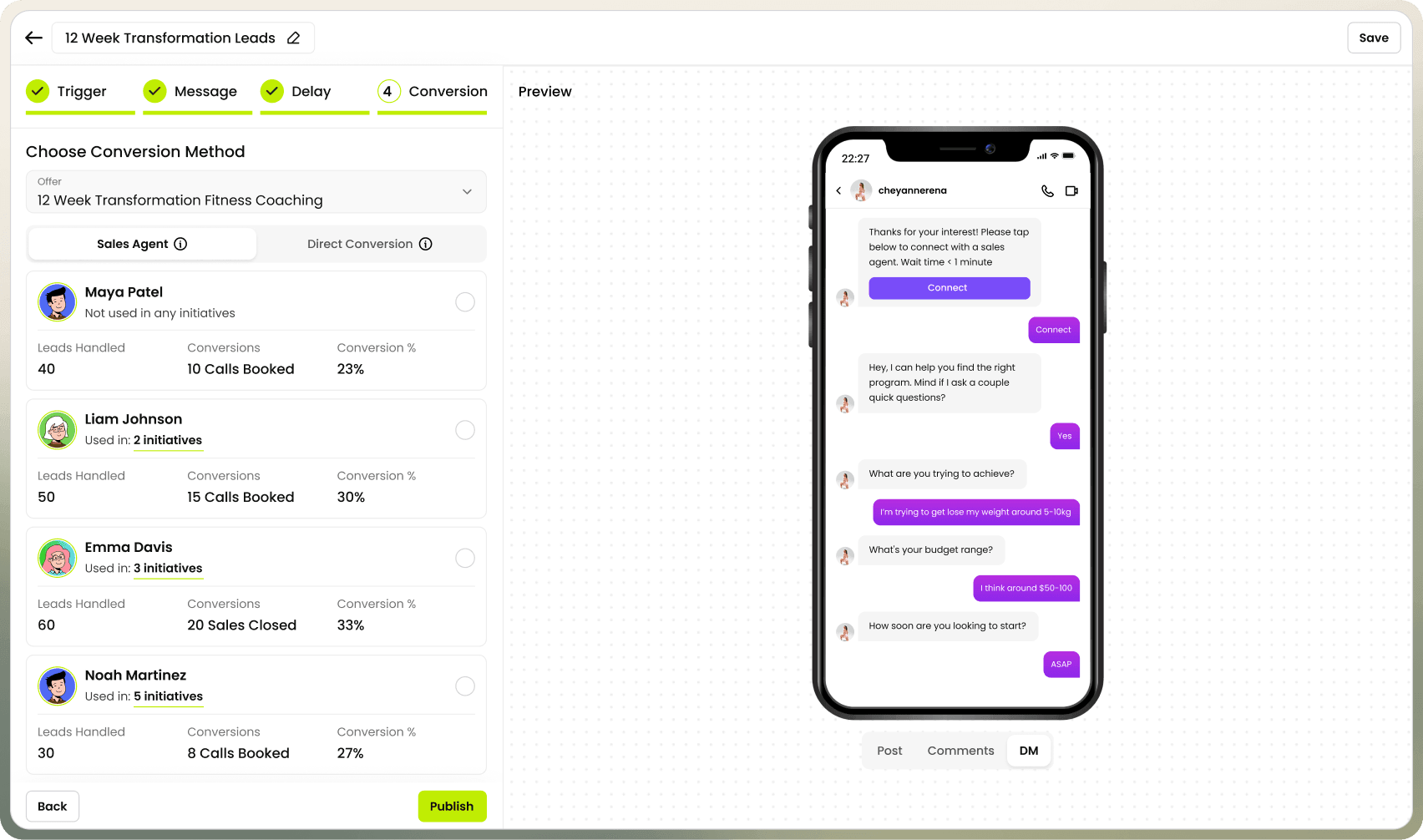Cloziq workflow dashboard mockup